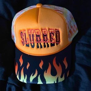 Slurred trucker hat